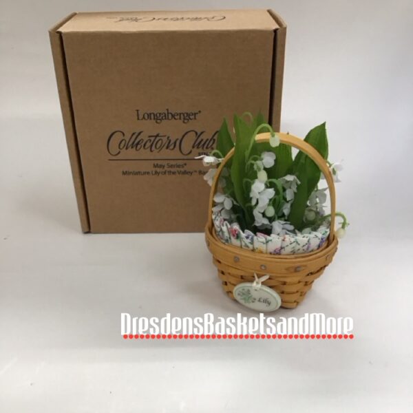 Longaberger 2009 Lily of The Valley Basket Set NIB