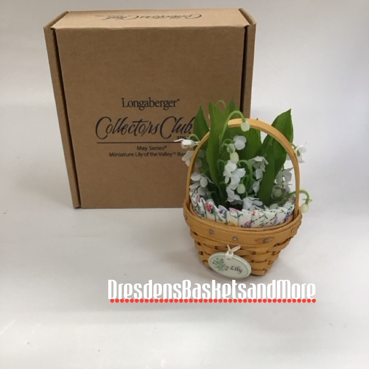 Longaberger 2009 Lily of The Valley Basket Set NIB