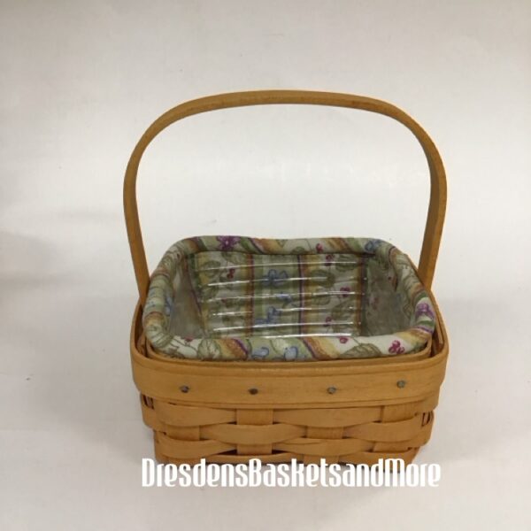 Longaberger 2002 Coaster Tote Basket Combo