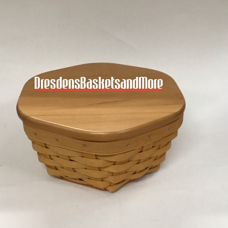 Longaberger 2000 8” Generations Basket w/ Protector & Lid*