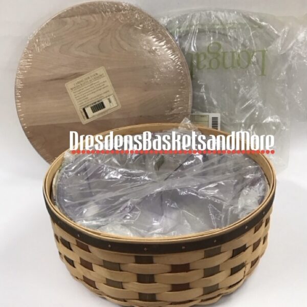 Longaberger 2007 American Craft Traditions 11" Round Keeping Basket Set