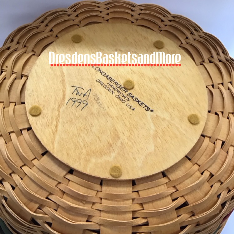 Longaberger 1999 Holiday Hostess Pinecone Basket Combo