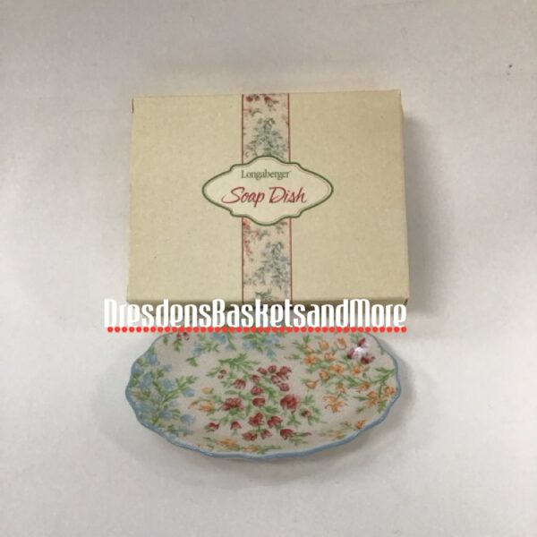 Longaberger Vintage Blossoms Soap Dish NIB