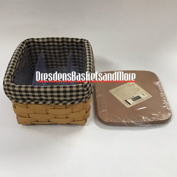 Longaberger 2004 Card File Basket Combo w/ Woodcrafts Lid