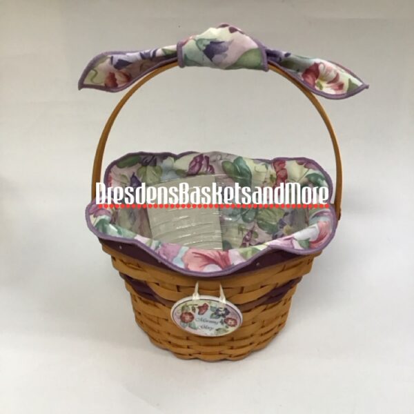 Longaberger 2000 Morning Glory Basket Combo w/ Tie On