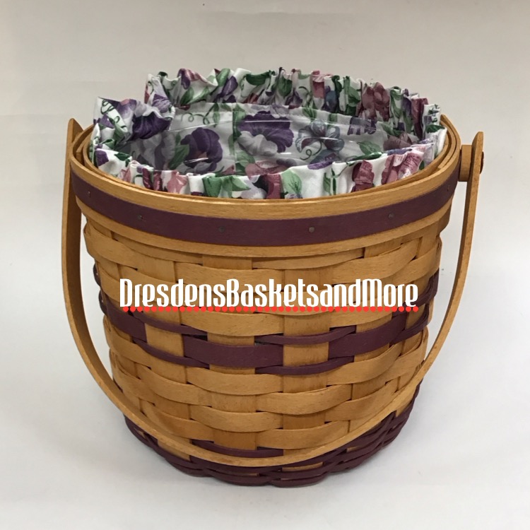 Longaberger 1996 Sweet Pea Basket Combo