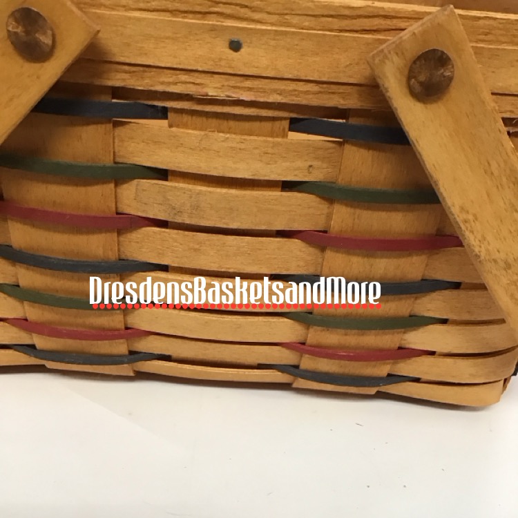 Longaberger 1996 Woven Traditions Cake Basket W/Riser & Protector*