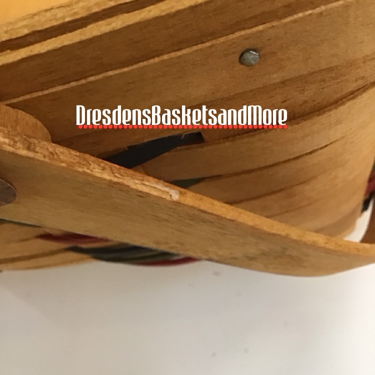 Longaberger 1996 Woven Traditions Cake Basket W/Riser & Protector*