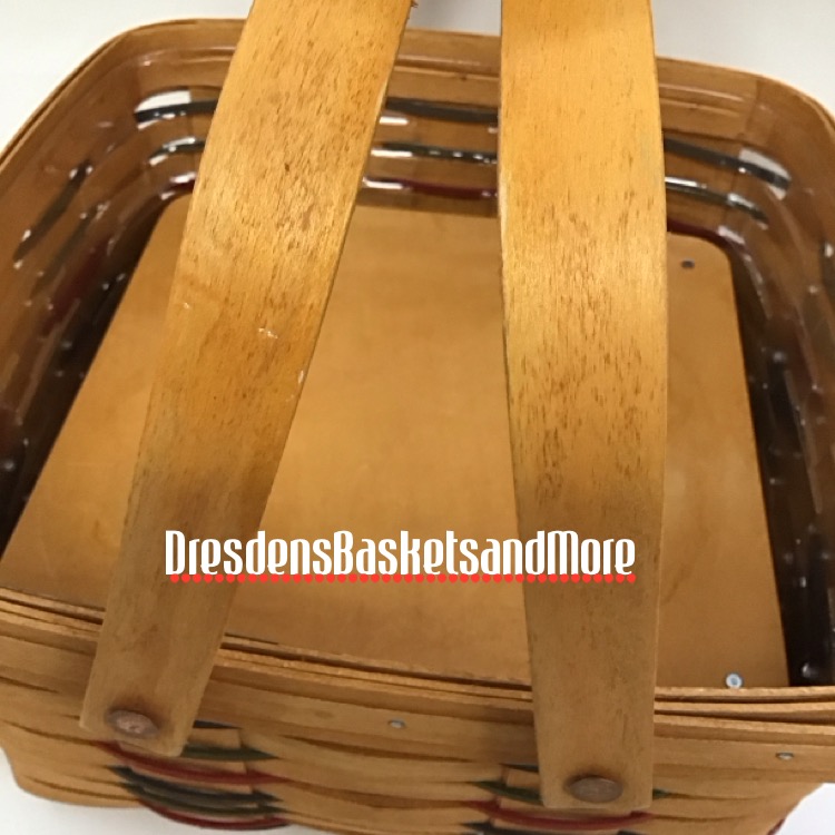 Longaberger 1996 Woven Traditions Cake Basket W/Riser & Protector*