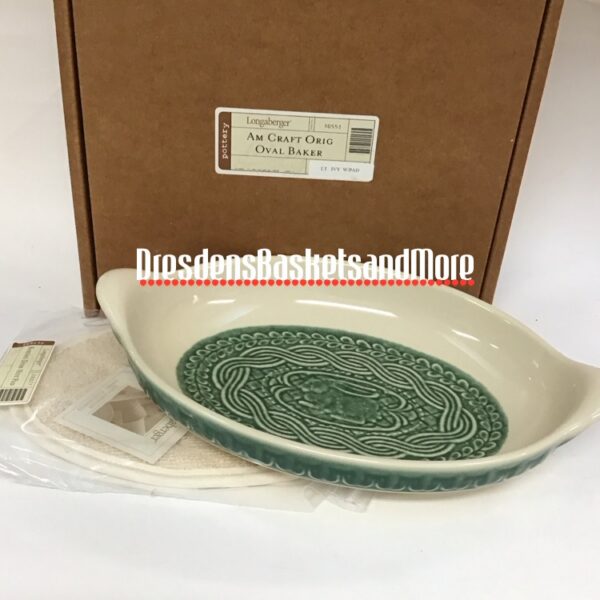 Longaberger ACO Light Ivy Baking Dish NIB