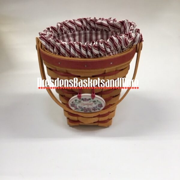 Longaberger 1996 Sweetheart Bouquet Basket Set