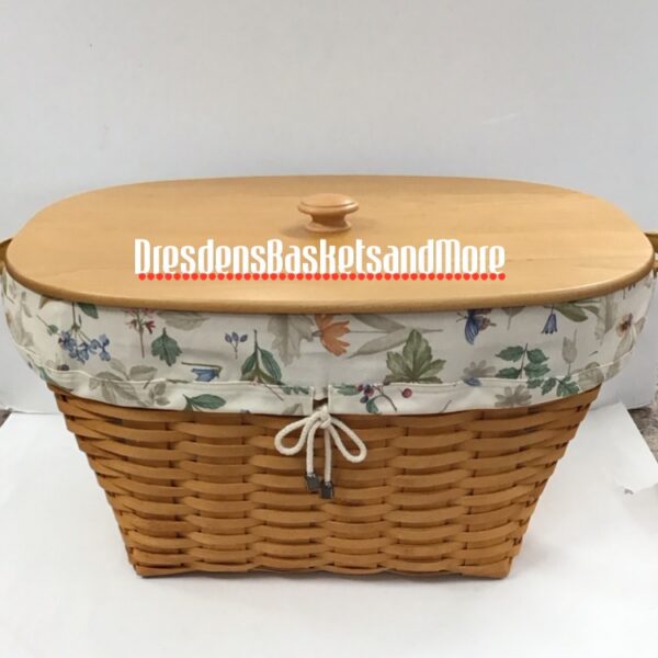Longaberger 2000 Oval Laundry Combo w/ Woodcrafts Lid*