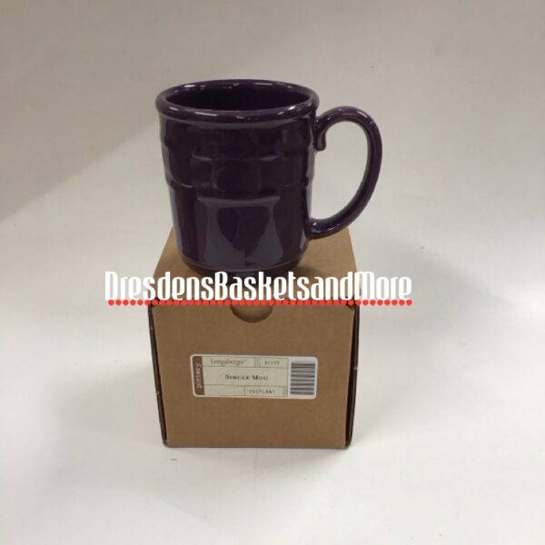 Longaberger Eggplant Mug NIB