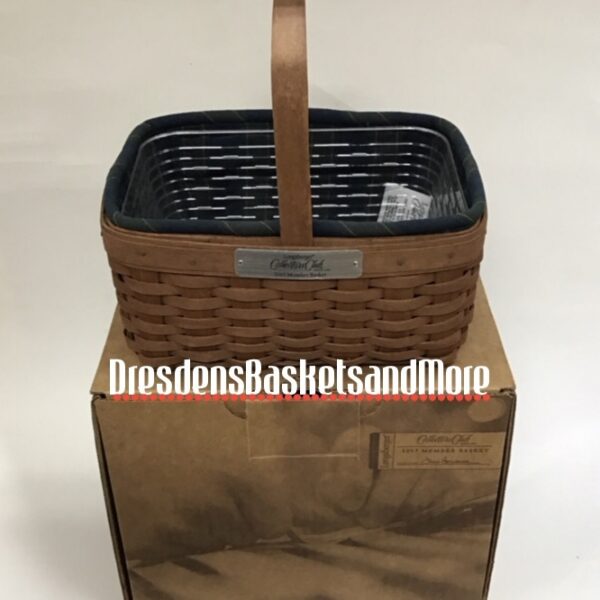 Longaberger 2007 Collectors Club Member Basket Combo SIGNED