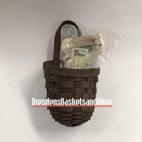 Longaberger 2007 XSmall Foyer Deep Brown Basket Combo