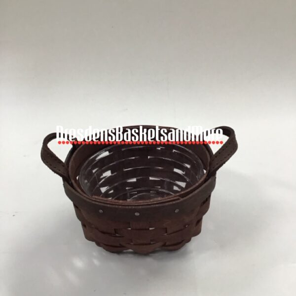 Longaberger 2007 4" American Work Booking Merlot Basket w/ Protector