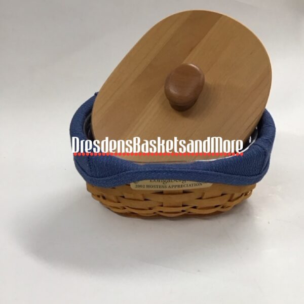Longaberger 2002 Hostess Appreciation Lucky Charm Basket Combo w/  Lid