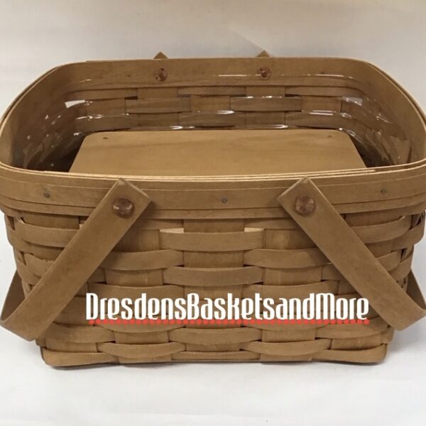 Longaberger 2002 Cake Basket w/ Riser & Protector*