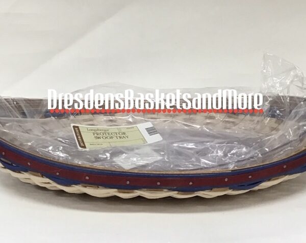 Longaberger 2009 American Celebrations Swoop Tray Basket w/ Protector*