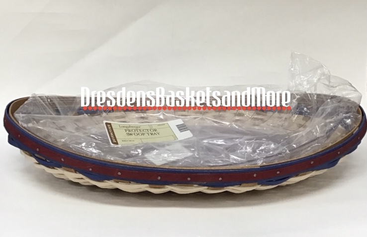 Longaberger 2009 American Celebrations Swoop Tray Basket w/ Protector*