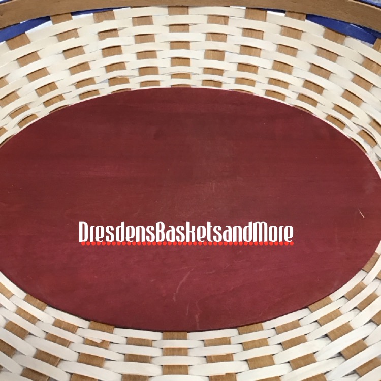 Longaberger 2009 American Celebrations Swoop Tray Basket w/ Protector*