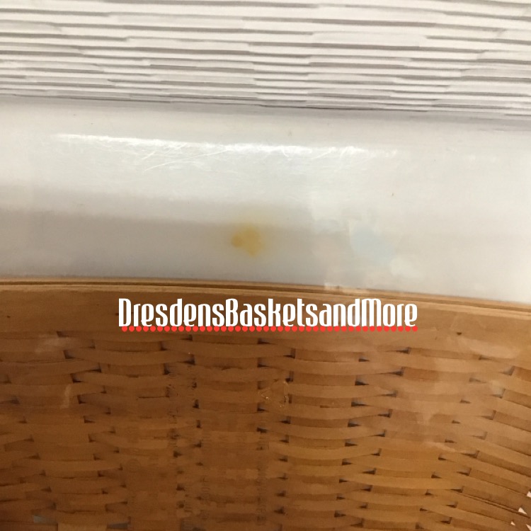 Longaberger 2001 Medium Wash Day Basket w/ Protector