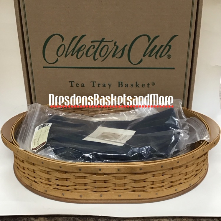 Longaberger 2004 Collectors Club Tea Tray Basket Set NIB*