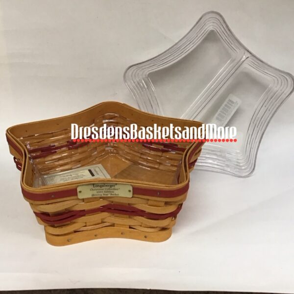 Longaberger 2001 Red Shining Star w/ 2 Protectors