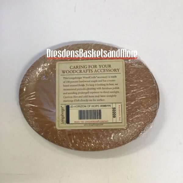 Longaberger Woodcrafts 2003 Horizon of Hope Lid NIP