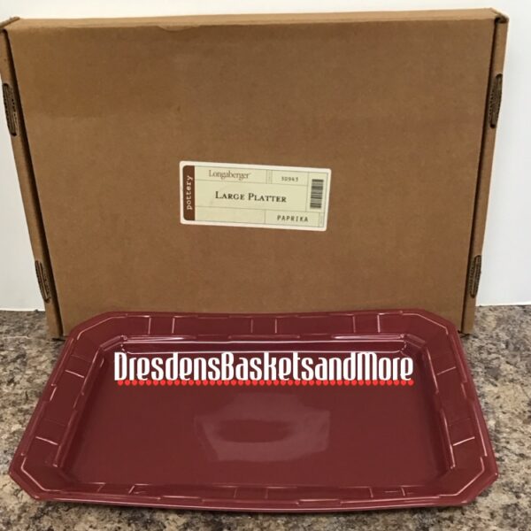 Longaberger Paprika Large Platter NIB*