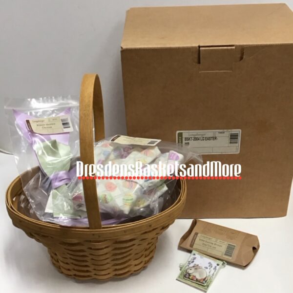 Longaberger 2004 Large Easter Basket Set NIB