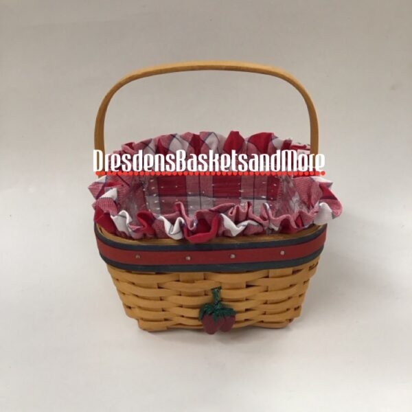 Longaberger 2001 All American Strawberry Basket Set