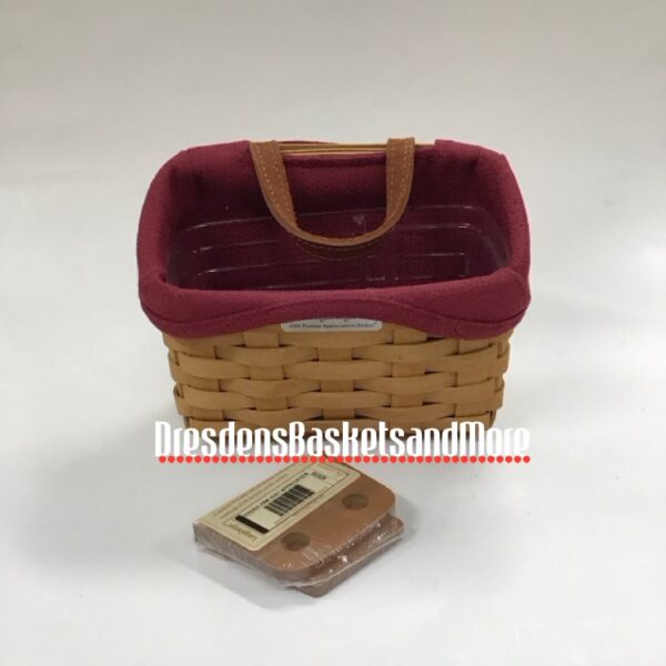 Longaberger 2006 Hostess Appreciation Warm Brown Basket w/ Divided Protector & Liner