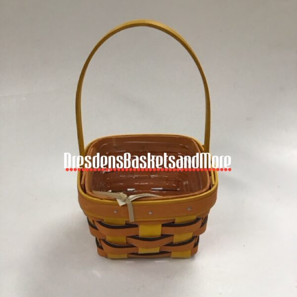 Scaredy Treats 2013 Longaberger Yellow/Orange Basket*