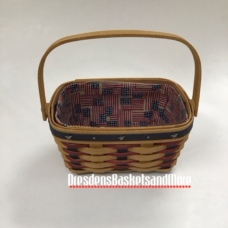 Longaberger 2004 Proudly American Tea Basket Combo*