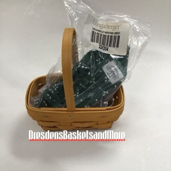 Longaberger 2001 Parsley Booking Basket Combo