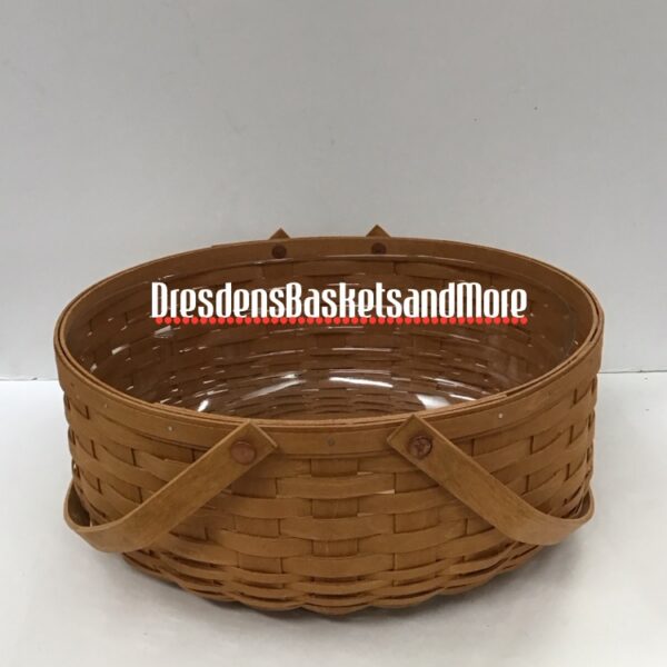 Longaberger 2012 Bakers Warm Brown Basket w/ Protector
