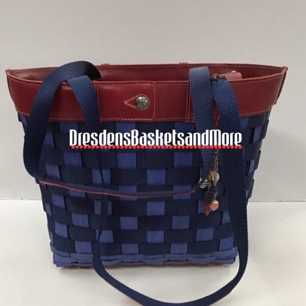 Longaberger 2009 To Go Hostess Blue Jean Tote Basket*