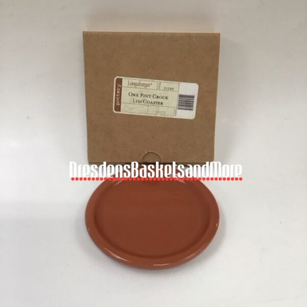 Longaberger Spice Pint Lid/Coaster NIB