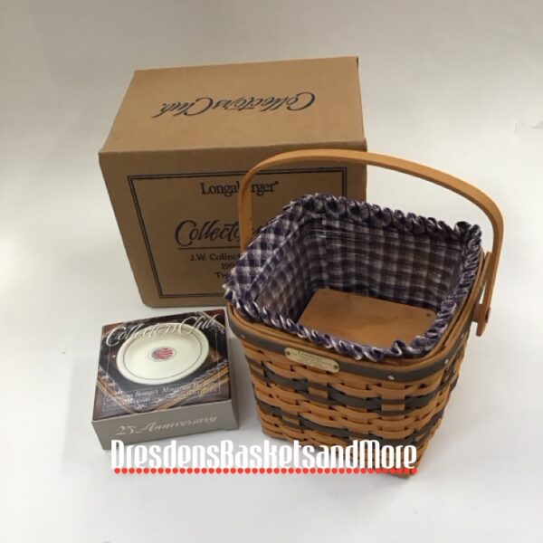 Longaberger 1999 Miniature Two Pie Basket Combo w/ Pie Plate NIB