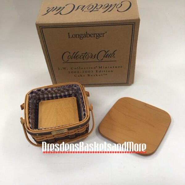 Longaberger 2002 JW Miniature Cake Basket Set NIB*
