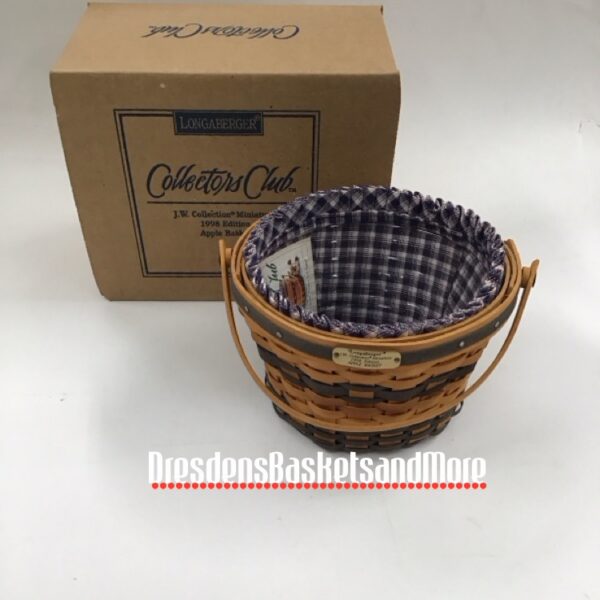 Longaberger 1998 Miniature Apple Basket Combo*
