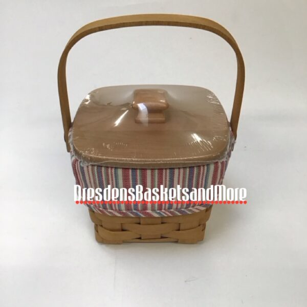 Longaberger 2004 Loganberry Combo w/ Woodcrafts Lid