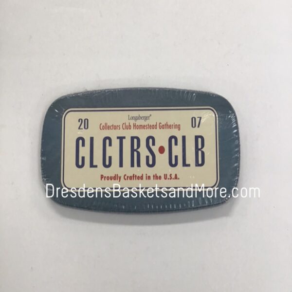Collector’s Club Lid W/ Metal License Plate