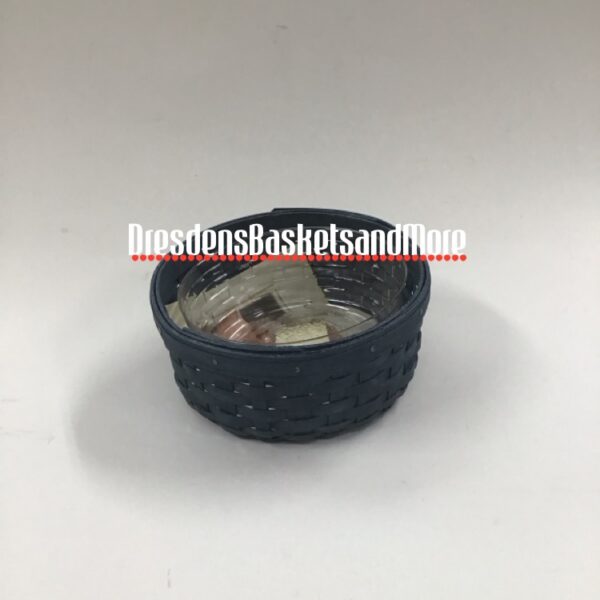 Longaberger 2007 Bold Blue 5” Keeping Basket w/ Protector