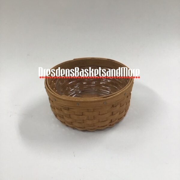 Longaberger 2006 Warm Brown 5” Keeping Basket w/ Protector