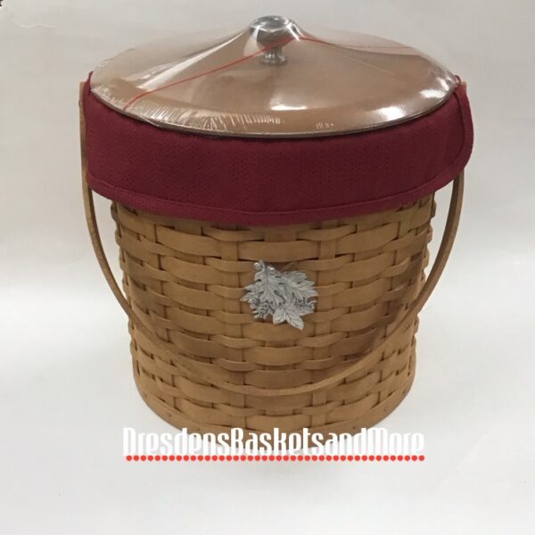 Longaberger 2003 Ice Bucket Basket Set