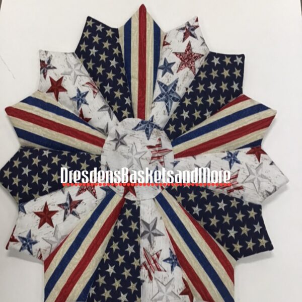 Small Table Topper Stars and Stripes