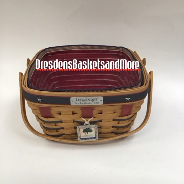 Bee Longaberger 2003 Facilitator Basket Combo Rare SIGNED