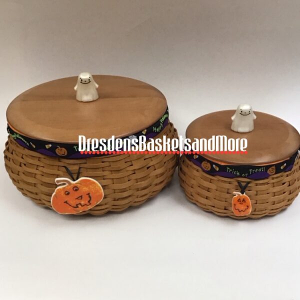 Longaberger 2004 Happy Halloween and Hostess Halloween Basket Set*